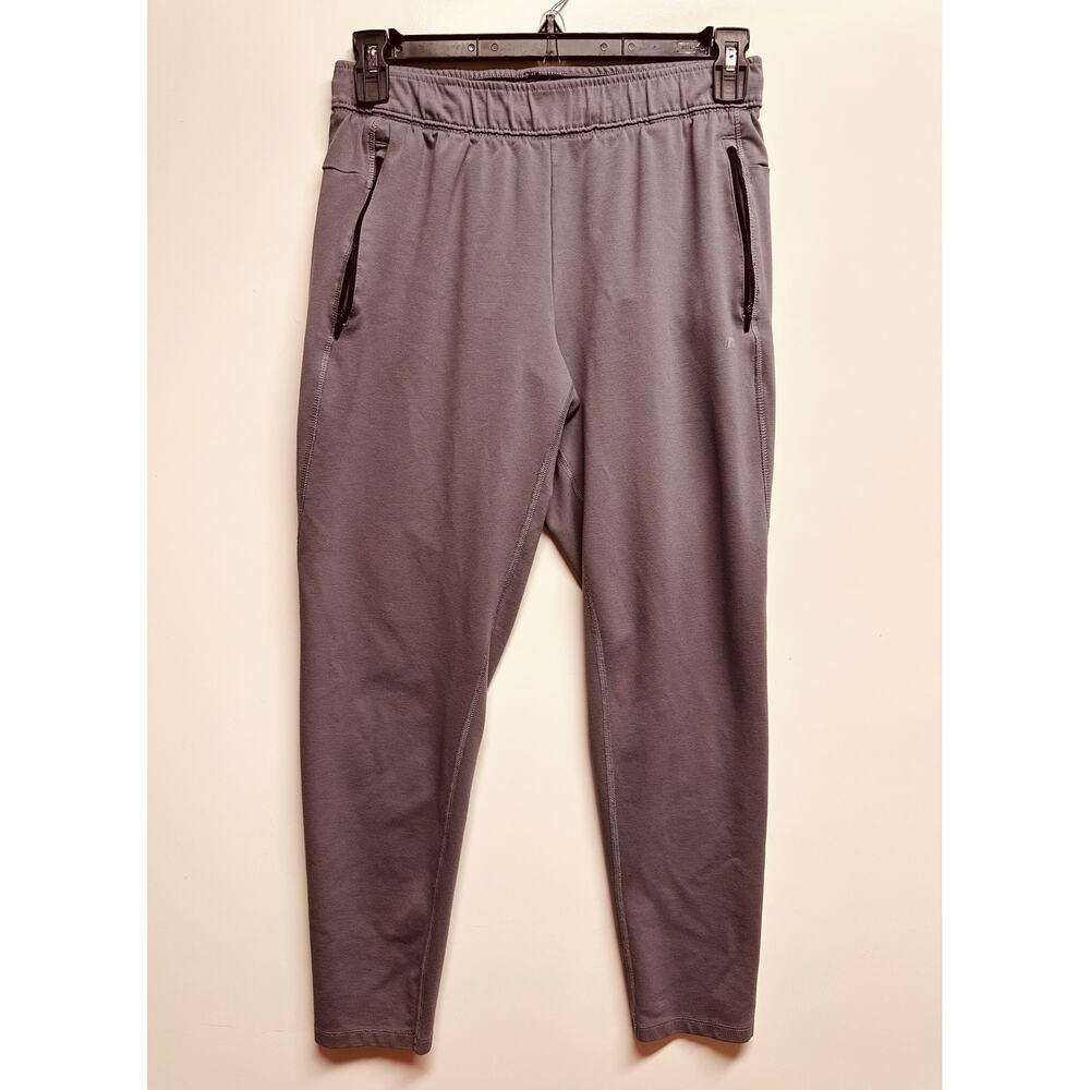 Russell Men's Gray Athletic/Track/Jogging Pants Zippered Pockets Size Medium